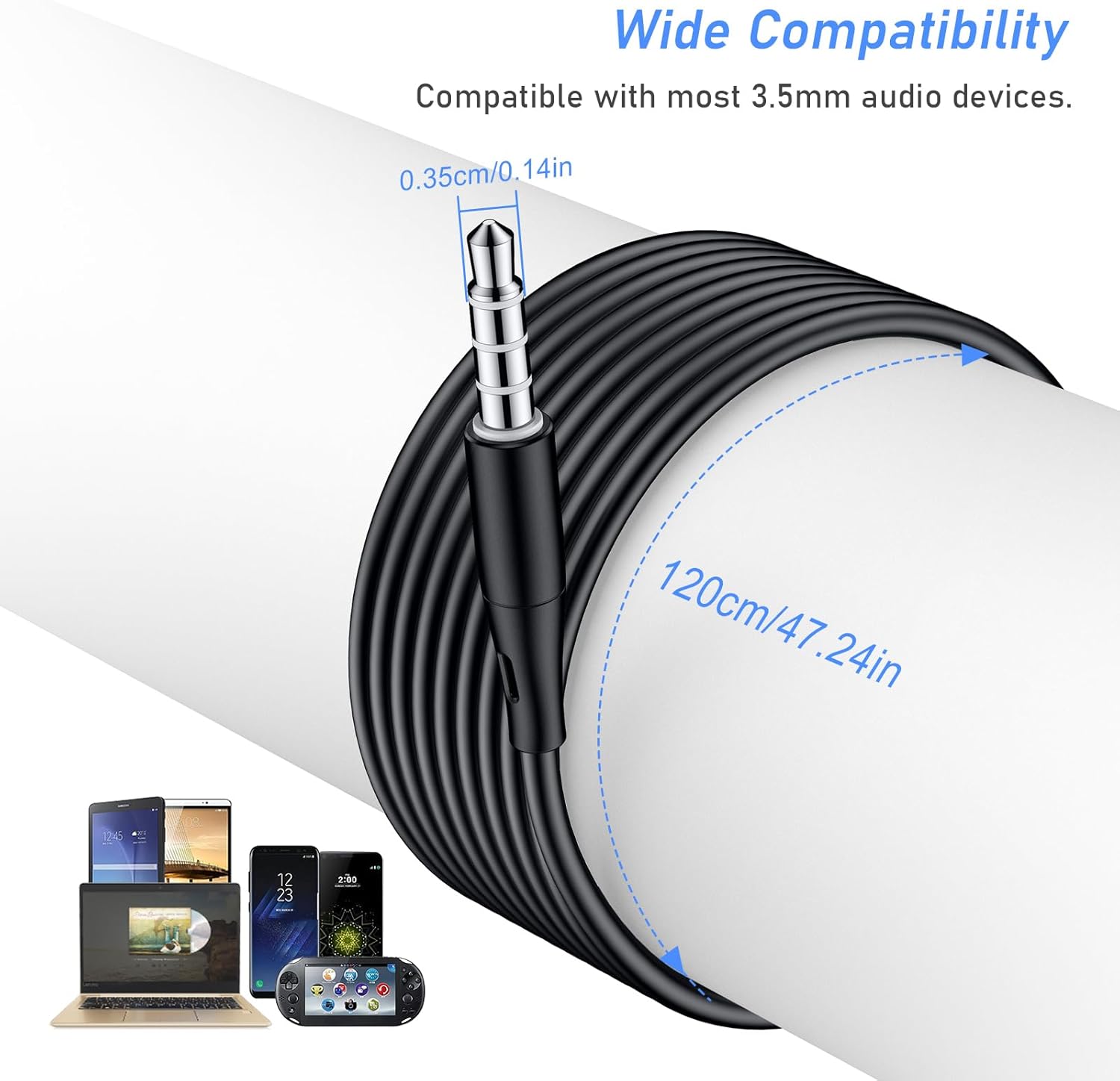 Immersive Pure Audio Wired Headphones for All Phones Pure Sound for iPhone, iPad, Smartphone, MP3 Players etc - Image 3