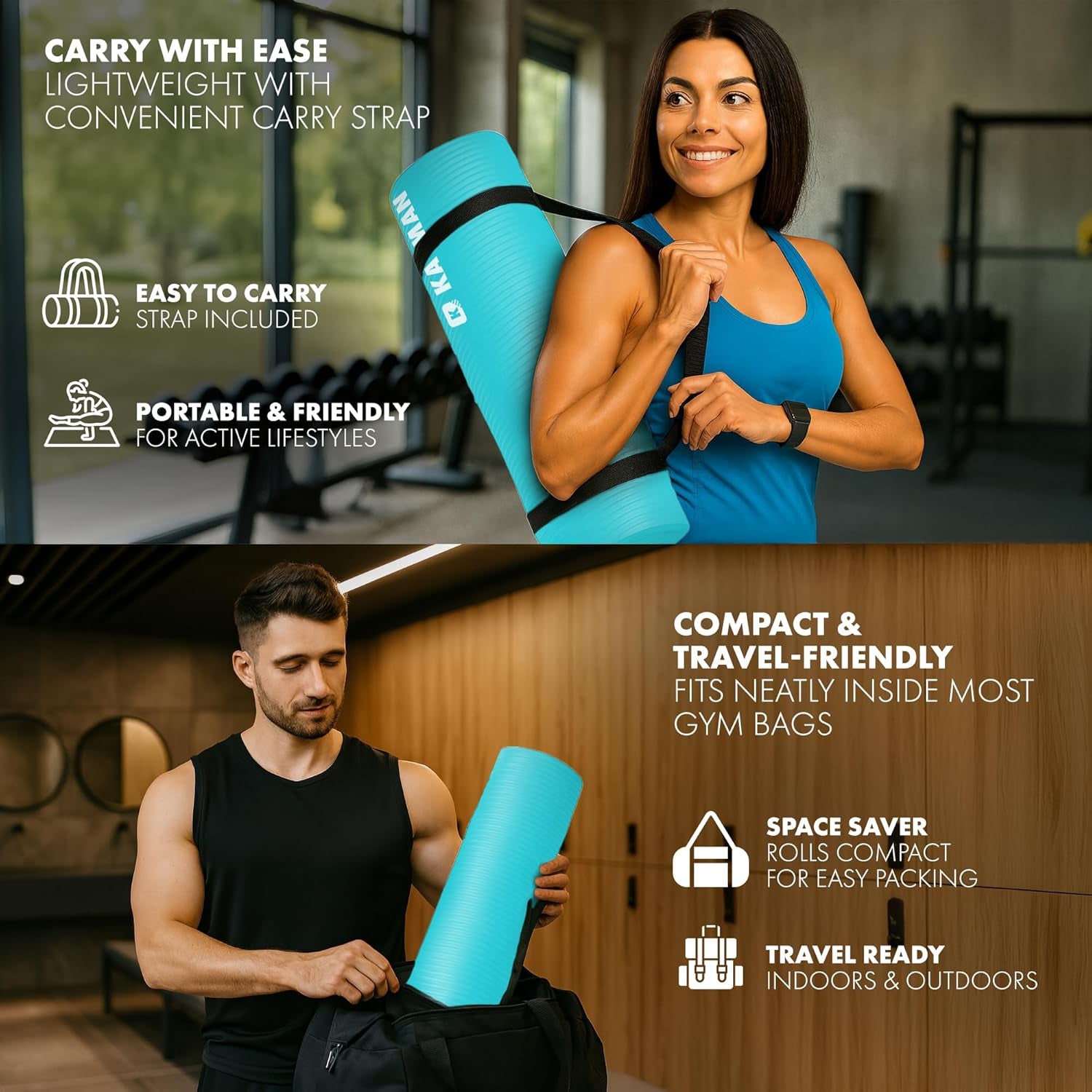 Extra Thick Yoga Mat – Multi-Purpose Foam Mat for Pilates & Therapy - Image 7