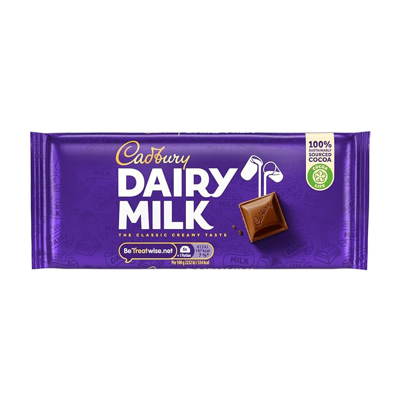 Cadbury Dairy Milk Chocolate Bar 110g (Pack of 21 Bars) - Image 3