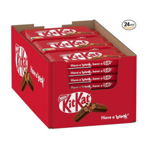 Nestle KitKat Classic chocolate bar, crunchy bar with milk chocolate & crispy waffle, pack of 24 (24x41.5g)