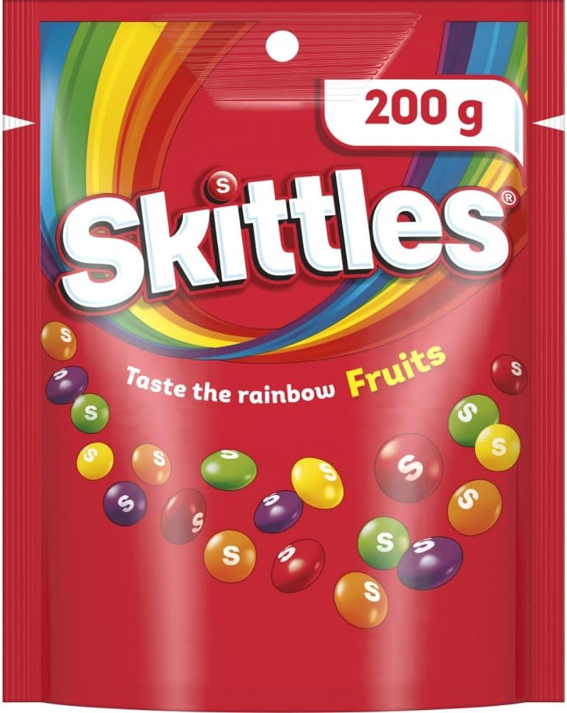 Skittles Fruits Chewy Lollies Snack & Share Bag 200g