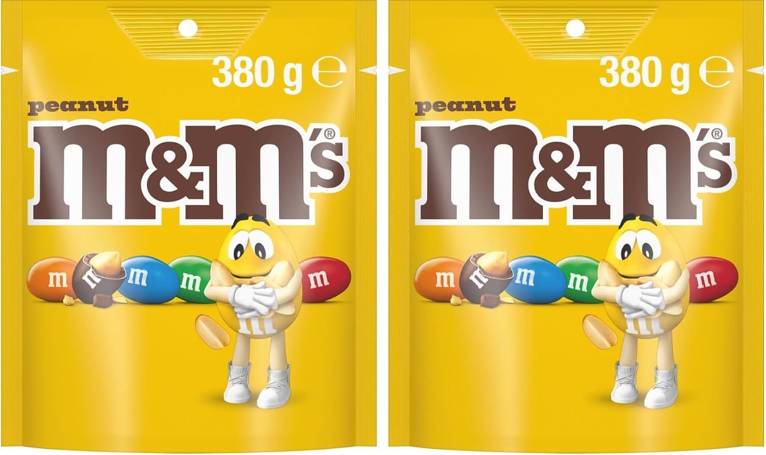 M&M's Peanut Chocolate Share Bag 380g - Image 3