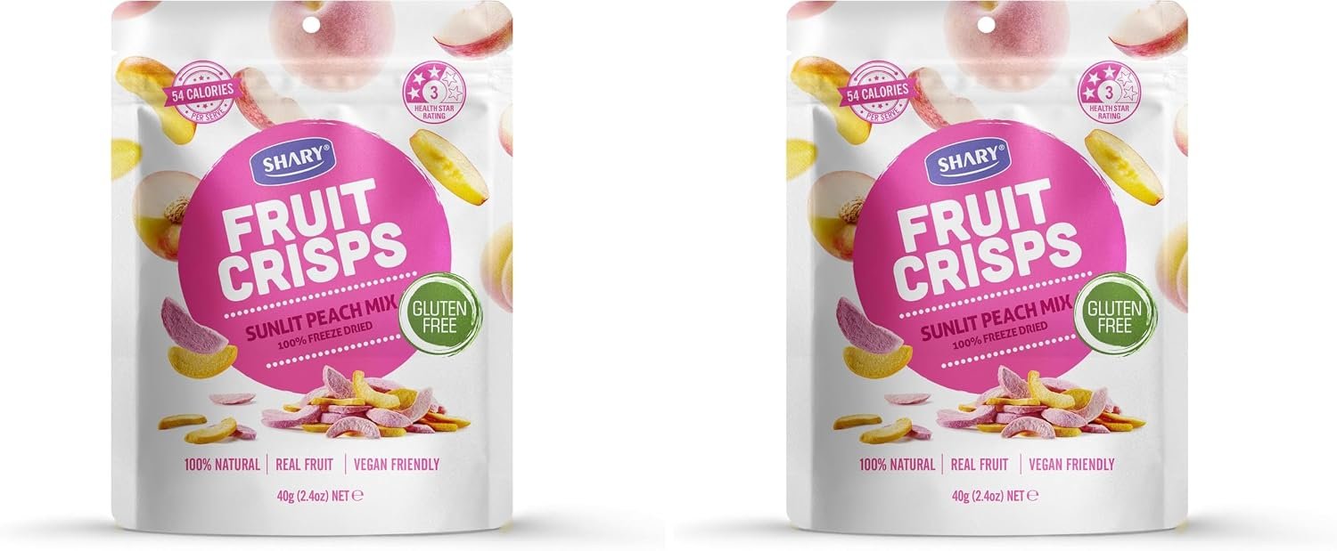 Shary Freeze Dried Mixed Peach Crisps, 40g