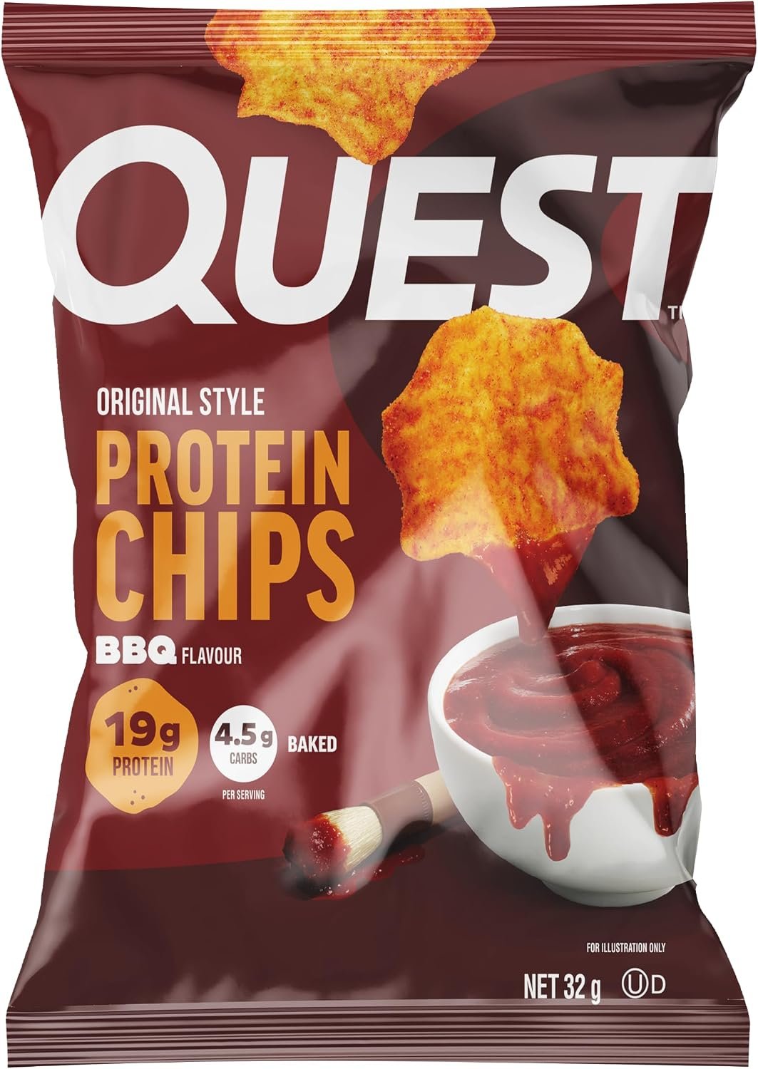 Quest Nutrition Tortilla Style Protein Chips, Chili Lime, 32g (Pack of 8)