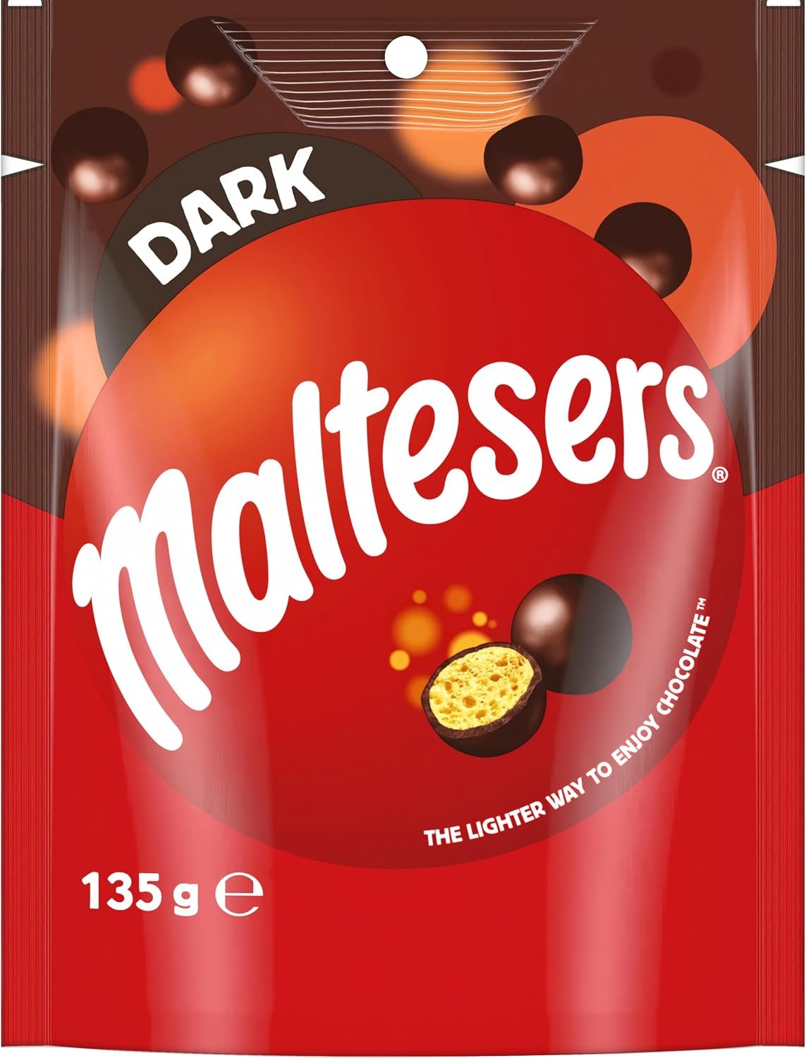 Maltesers Dark Chocolate Snack, Treat and Share Bag 135 g - Image 2