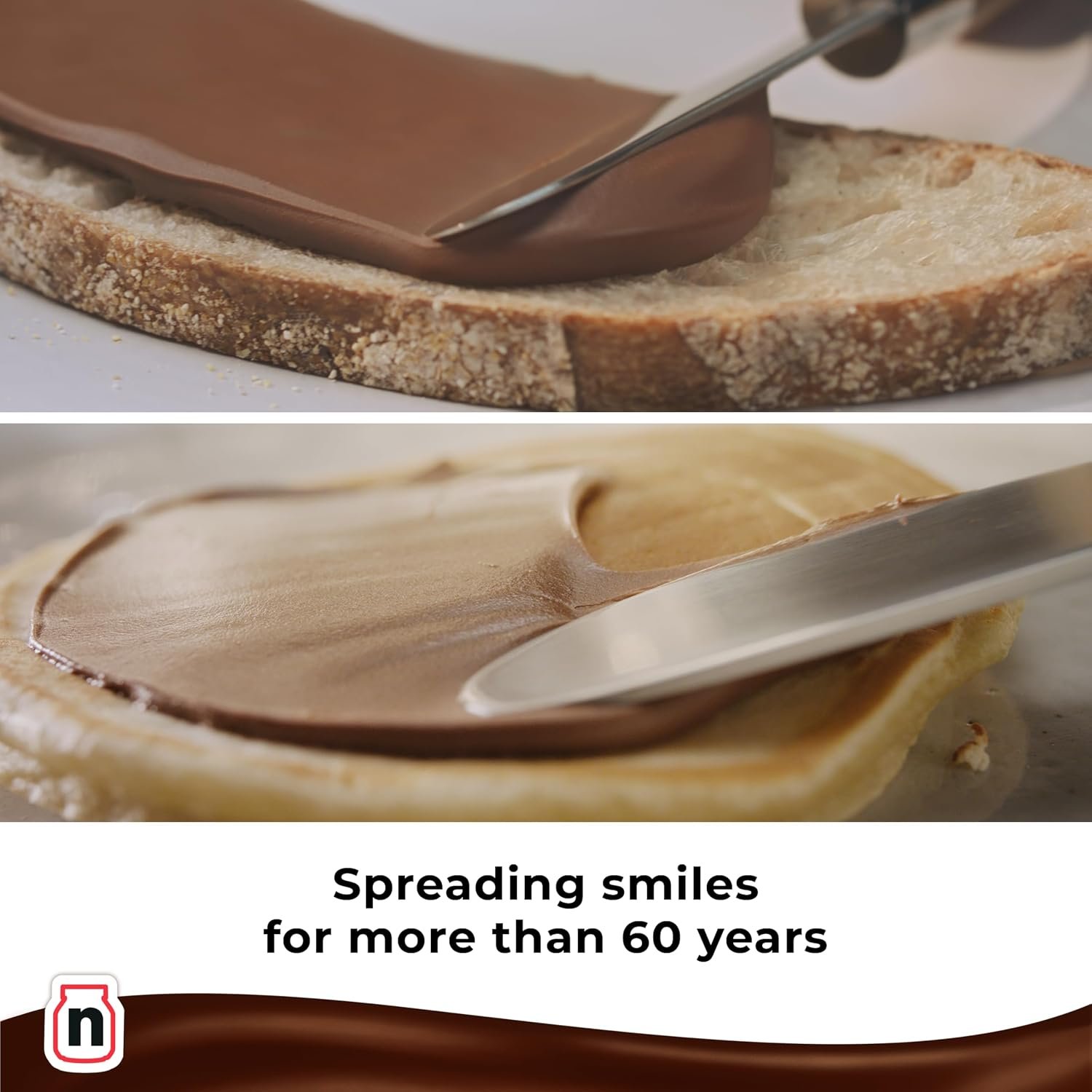 Nutella Hazelnut Chocolate Sweet Spread for Breakfast, 1kg Jar (Pack of 2) - Image 3