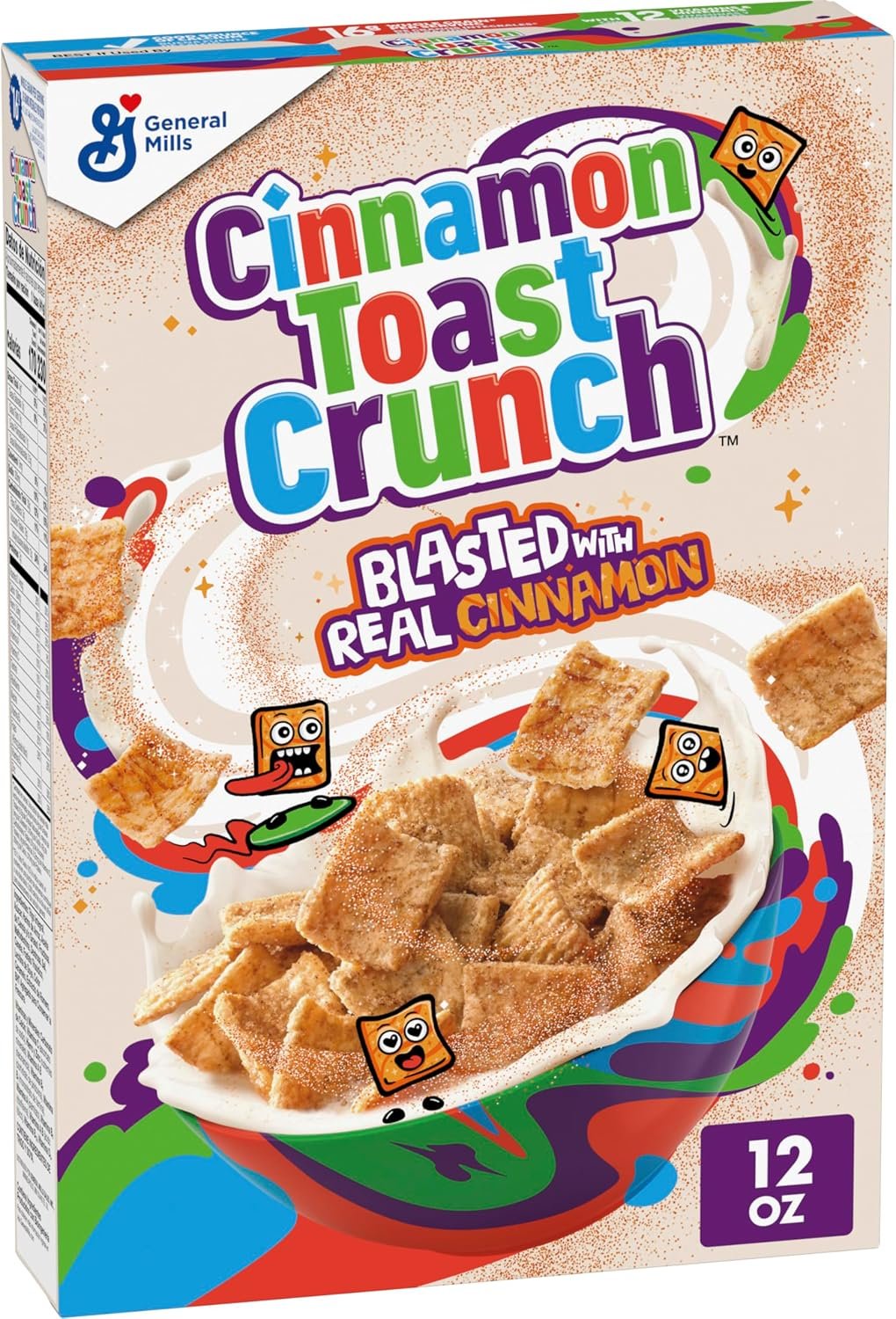 Cinnamon Toast Crunch, Cereal with Whole Grain, 16.8 oz