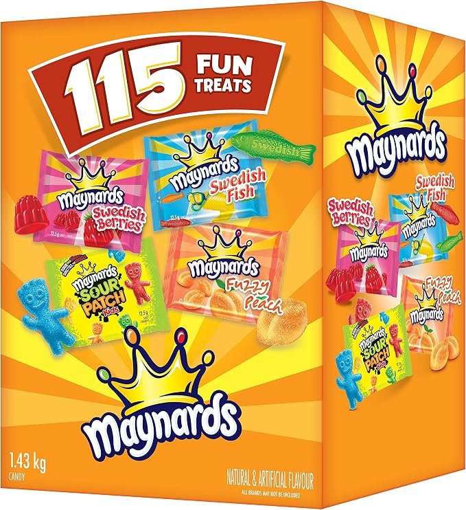 MAYNARDS Assorted Fun Treats Candy 115 count, 1.43KG