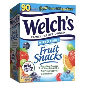 Welch's Fruit Snacks,Individual Single Serve Bags, 22g (Pack of 90)