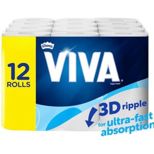 VIVA Paper Towels 12 Count (4x3 Rolls) - Packaging May Vary